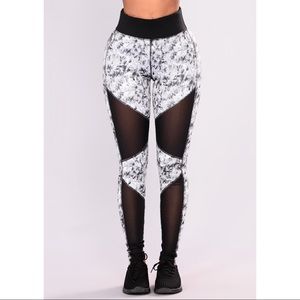 Fashion Nova | Athletic Leggings with Mesh Detail